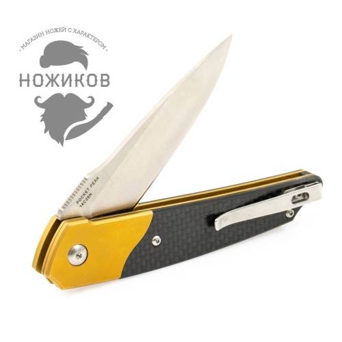 5891 Amare Knives Pocket Peak Gold фото 10