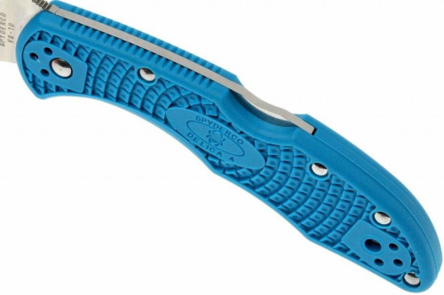 Складной нож Spyderco Delica 4 Flat Ground - 11FPBL фото 23