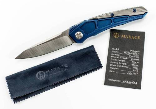 5891 Maxace Knife Maxace Ptilopsis сталь M390 фото 28