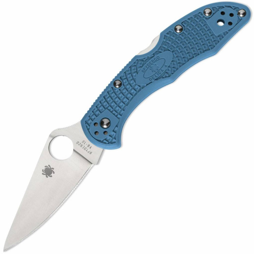Складной нож Spyderco Delica 4 Flat Ground - 11FPBL фото 4