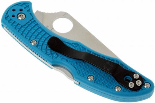 Складной нож Spyderco Delica 4 Flat Ground - 11FPBL фото 22