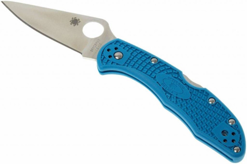 Складной нож Spyderco Delica 4 Flat Ground - 11FPBL фото 12