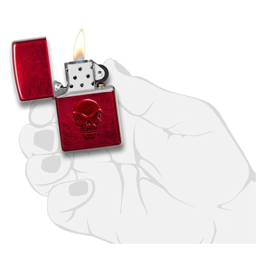 499 ZIPPO Зажигалка ZIPPO Doom с покрытием Candy Apple Red фото 5