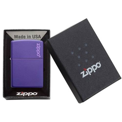 138 ZIPPO ЗажигалкаLogo Classic с покрытием Purple Matte фото 2